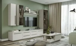 OTTO home Hängevitrine »Opera, Wandschrank, Schwebendes Design für modernen Wohnraum« UV lackiert, Soft Close Funktion, Wandmontiert