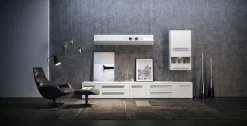 OTTO home Hängevitrine »Piano« mit und ohne Glaselement, UV lackiert, Soft-Close, B/H:59,7/57,4 cm