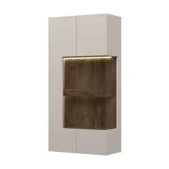 OTTO home Hängevitrine »Sky45« (H/B/T): 125/62/30cm,Mit Beleuchtung, lackiert mit wasserbasiertem UV-Lack