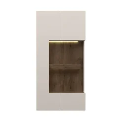 OTTO home Hängevitrine »Sky45« (H/B/T): 125/62/30cm,Mit Beleuchtung, lackiert mit wasserbasiertem UV-Lack