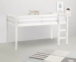 OTTO home Hochbett »Alpi« aus schönem massivem Kiefernholz, Außenmaßenbreite 103 cm