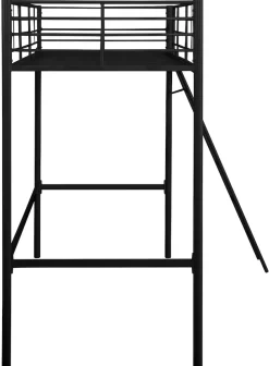 OTTO home Hochbett »Hayo,Zeitloses Metallbett, in mehreren Farben« Gesamtmaße (B/T/H) ca. 208/159/186 cm,inkl. Lattenrost, Absturzsicherung und Leiter aus Metall