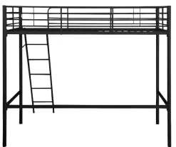 OTTO home Hochbett »Hayo,Zeitloses Metallbett, in mehreren Farben« Gesamtmaße (B/T/H) ca. 208/159/186 cm,inkl. Lattenrost, Absturzsicherung und Leiter aus Metall