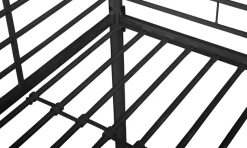OTTO home Hochbett »Hayo,Zeitloses Metallbett, in mehreren Farben« Gesamtmaße (B/T/H) ca. 208/159/186 cm,inkl. Lattenrost, Absturzsicherung und Leiter aus Metall