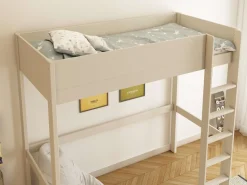 OTTO home Hochbett »TIPO, Kinderbett, Leiter links oder rechts montierbar« B/H/T 207,7x190x105cm,FSC® zertifiziertes Massivholz, Rundum-Absturzschutz
