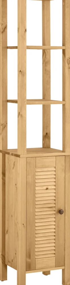 OTTO home Hochschrank »Ayanna« Badschrank aus Massivholz, FSC®,Breite 33 cm, Höhe 170 cm