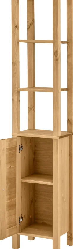 OTTO home Hochschrank »Ayanna« Badschrank aus Massivholz, FSC®,Breite 33 cm, Höhe 170 cm