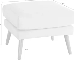 OTTO home Hocker »Bille« mit Eiche-Beinen, Design by Morten Georgsen