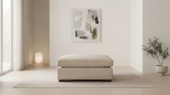 OTTO home Hocker »Comfy« mit Federn und Daunen