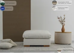 OTTO home Hocker »Comfy« mit Federn und Daunen