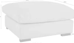 OTTO home Hocker »Comfy« mit Federn und Daunen