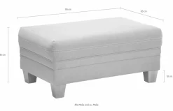 OTTO home Hocker »Husum« mit Kontrastnaht