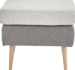 OTTO home Hocker »Salla« 2-farbig,Bouclé oder Struktur fein, passend zum Sessel