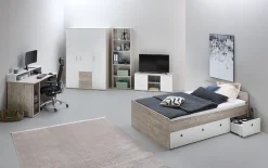 OTTO home Jugendzimmer-Set »Jugendzimmer-Set »Riekke« 5-teilig« Set, 5 Stk. tlg. Farblich abgestimmte Möbelserie