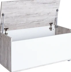 OTTO home Jugendzimmer-Set »Kinderzimmer-Set »Riekke« 4-teilig« Spar-Set, Bodenbett, Kleiderschrank 3 Türen, Standregal, Truhe, 4 Stk. tlg. Farblich abgestimmte Möbelserie