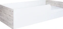 OTTO home Jugendzimmer-Set »Kinderzimmer-Set »Riekke« 4-teilig« Spar-Set, Bodenbett, Kleiderschrank 3 Türen, Standregal, Truhe, 4 Stk. tlg. Farblich abgestimmte Möbelserie