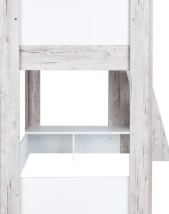 OTTO home Jugendzimmer-Set »Set »Riekke«, viel Stauraum« Spar-Set, Kleiderschrank 3 türig, Hochbett, Standregal, Schreibtisch, 4 Stk. tlg. Hochbett, Etagenbett, Ablagefach unter dem Bett, Blauer Engel,