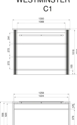 OTTO home Küche »KS-Westminster« Breite 226 cm, ohne E-Geräte