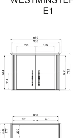 OTTO home Küche »KS-Westminster« Breite 226 cm, ohne E-Geräte