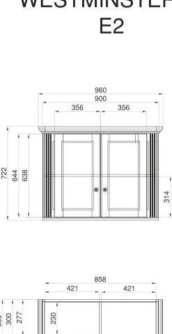 OTTO home Küche »KS-Westminster« Breite 226 cm, ohne E-Geräte