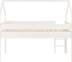 OTTO home Kinderbett »Alpi« aus Kiefernholz, in einer Haus-Optik Form, Liegefläche 90x200 cm