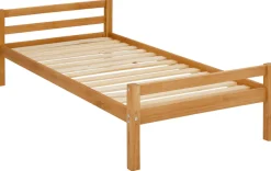 OTTO home Kinderbett »Alpi« Einzelbett aus schönem Kiefernholz, Lattenrost, Liegefläche 90x200 cm
