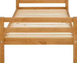 OTTO home Kinderbett »Alpi« Einzelbett aus schönem Kiefernholz, Lattenrost, Liegefläche 90x200 cm