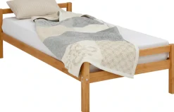 OTTO home Kinderbett »Alpi« Einzelbett aus schönem Kiefernholz, Lattenrost, Liegefläche 90x200 cm