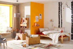 OTTO home Kinderbett »Alpi« Einzelbett aus schönem Kiefernholz, Lattenrost, Liegefläche 90x200 cm