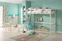 OTTO home Kinderbett »Alpi, Leiter links oder rechts montierbar, Hochbett« Kiefernholz, Inklusive Leiter und Lattenrost, Liegefläche 90x200 cm