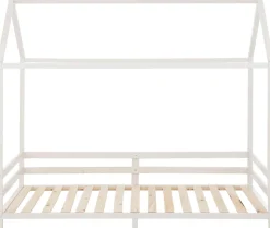OTTO home Kinderbett »Ellen« Hausbett mit Reling aus Kiefernholz, zwei Farbvarianten, Breite 208 cm