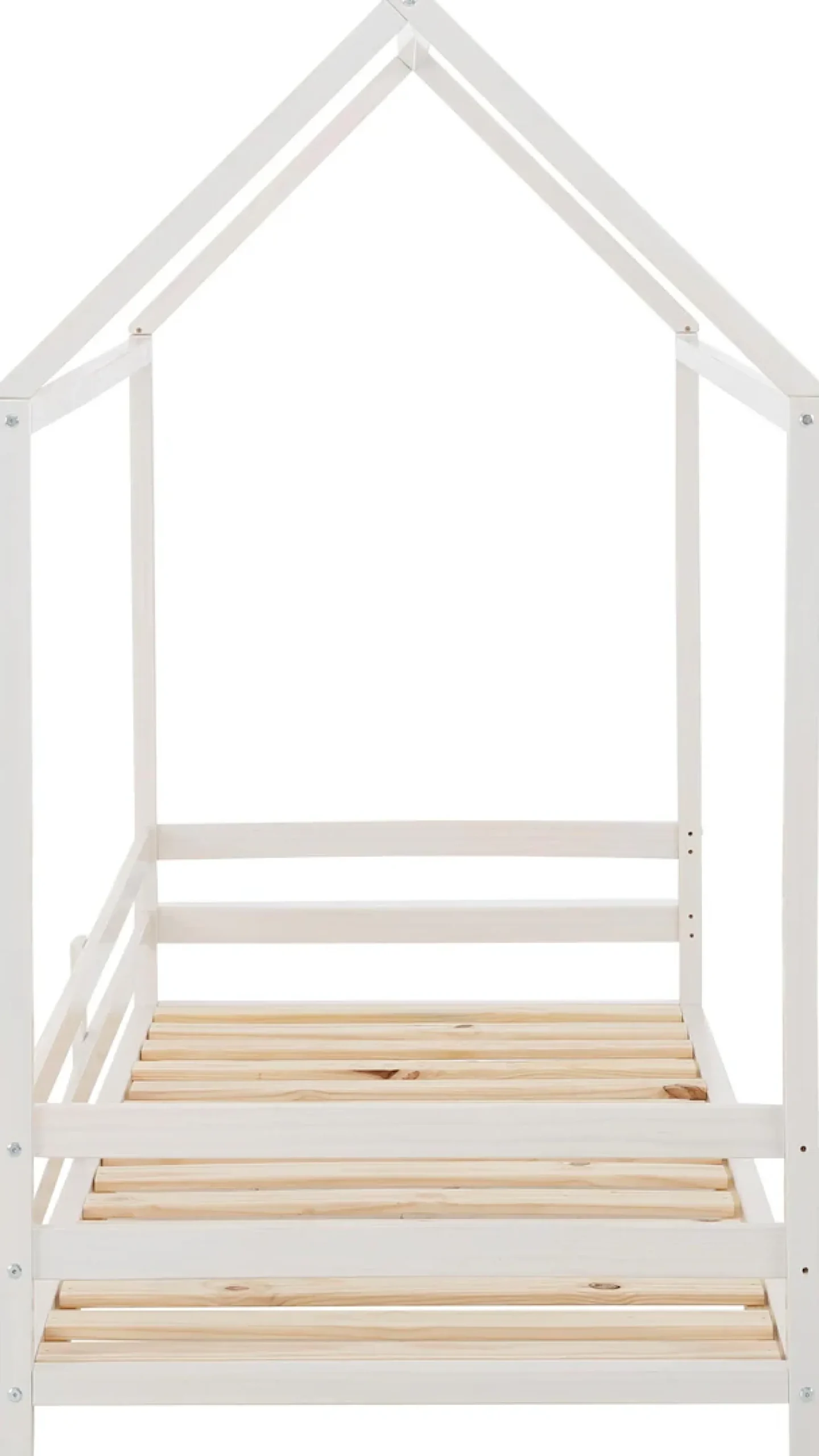 OTTO home Kinderbett »Ellen« Hausbett mit Reling aus Kiefernholz, zwei Farbvarianten, Breite 208 cm