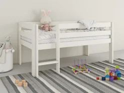 OTTO home Kinderbett »"Tide", Halbhochbett, zertifiziertes Massivholz« aus massiver Kiefer, FSC®-zertifiziert