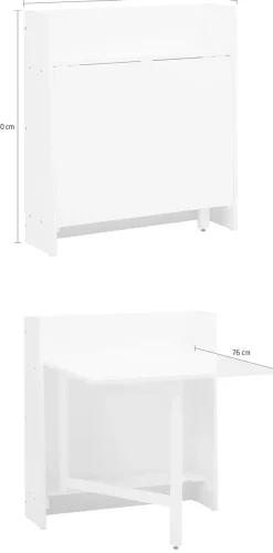 OTTO home Klapptisch »Dinant« im Landhaus-Stil gehalten, platzsparend, einklappbar, Breite 84 cm