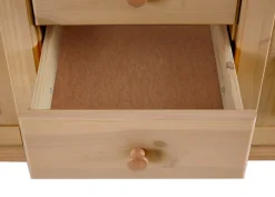 OTTO home Kleiderschrank »Adele« Massive Kiefer,Spiegel; Landhausstil