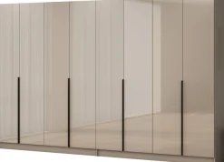 OTTO home Kleiderschrank »Annor Schlafzimmerschrank Breite 323 cm hochglanz Schrank Garderobe« Drehtürenschrank mit perfekter Innenausstattung - elegante Türgriffe
