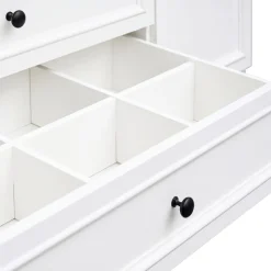 OTTO home Kleiderschrank »Arrian 240 cm Weiß | 6-türiger Drehtürenschrank im Landhausstil« XXL STAURAUM FÜR IHR ZUHAUSE