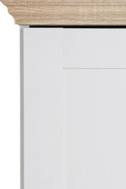 OTTO home Kleiderschrank »Binz, Wäscheschrank, Mehrzweckschrank, skandinavischer Landhausstil« B/H/T ca. 84/130/35 cm,viele Stauraummöglichkeiten, Metallgriffe, Türen mit Rahmen/ Kassetten