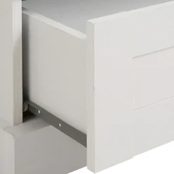 OTTO home Kleiderschrank »Binz, Wäscheschrank, Mehrzweckschrank, skandinavischer Landhausstil« B/H/T ca. 84/130/35 cm,viele Stauraummöglichkeiten, Metallgriffe, Türen mit Rahmen/ Kassetten