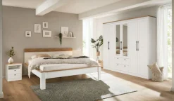 OTTO home Kleiderschrank »Büsum Schlafzimmer Schrank mit 6 Türen und Spiegel« Schlafzimmerschrank Landhaus Design Garderobe Schrank Bestseller
