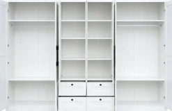 OTTO home Kleiderschrank »Büsum Schlafzimmer Schrank mit 6 Türen und Spiegel« Schlafzimmerschrank Landhaus Design Garderobe Schrank Bestseller