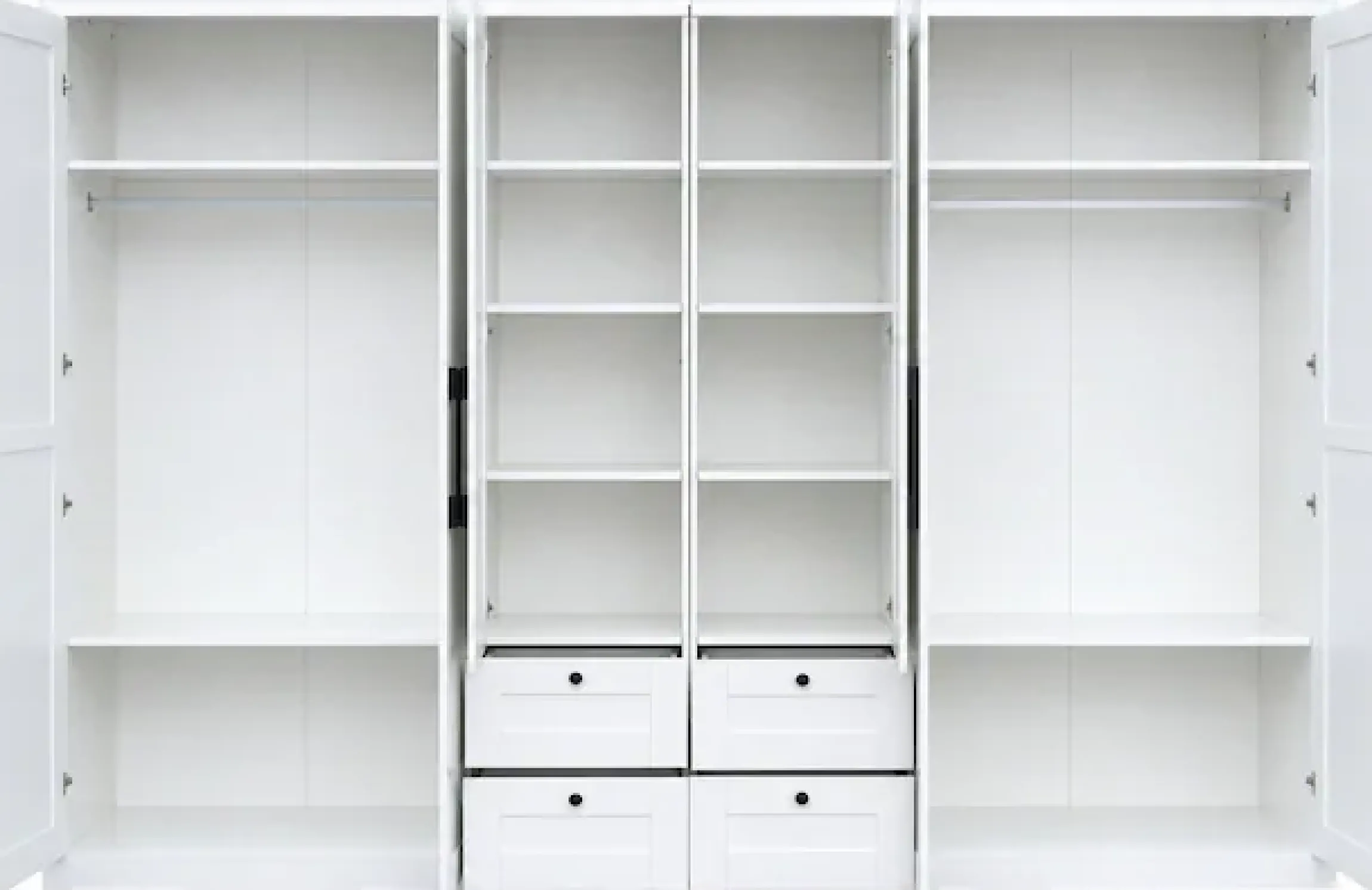 OTTO home Kleiderschrank »Büsum Schlafzimmer Schrank mit 6 Türen und Spiegel« Schlafzimmerschrank Landhaus Design Garderobe Schrank Bestseller