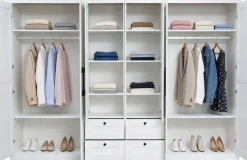 OTTO home Kleiderschrank »Büsum Schlafzimmer Schrank mit 6 Türen und Spiegel« Schlafzimmerschrank Landhaus Design Garderobe Schrank Bestseller