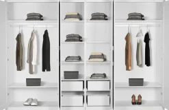 OTTO home Kleiderschrank »Büsum Schlafzimmer Schrank mit 6 Türen« stabile robuste Bauweise mit optimaler Aufteilung- Breite 3m,Schlafzimmerschrank Landhaus Design Garderobe Schrank Bestseller