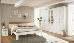 OTTO home Kleiderschrank »Büsum Schlafzimmer Schrank mit 8 Türen und Spiegel« Schlafzimmerschrank Landhaus Design Garderobe Schrank Bestseller