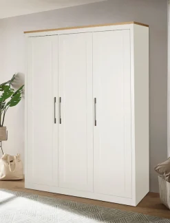 OTTO home Kleiderschrank »Büsum Schlafzimmer Schrank« stabile robuste Bauweise mit optimaler Aufteilung,Schlafzimmerschrank Landhaus Design Garderobe Schrank Bestseller