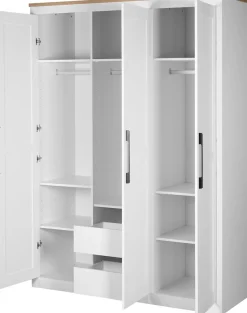 OTTO home Kleiderschrank »Büsum Schlafzimmer Schrank« stabile robuste Bauweise mit optimaler Aufteilung,Schlafzimmerschrank Landhaus Design Garderobe Schrank Bestseller
