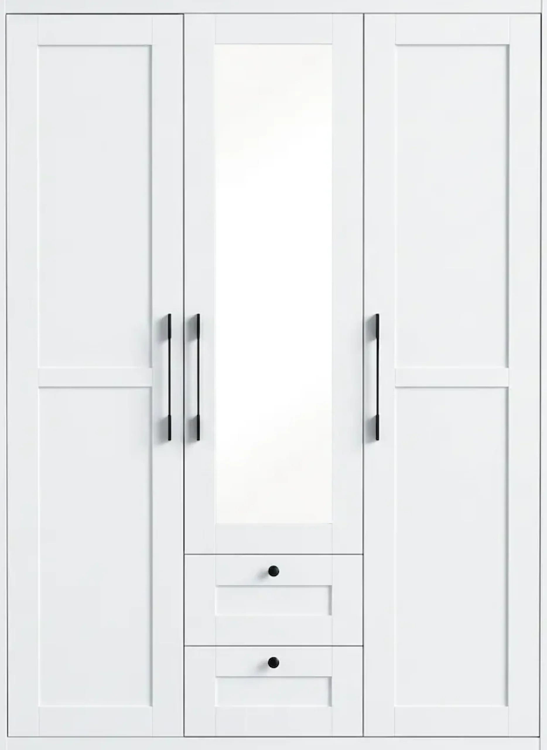 OTTO home Kleiderschrank »Büsum Schlafzimmer Schrank mit 3 Türen und Spiegel« Schlafzimmerschrank Landhaus Design Garderobe Schrank Bestseller