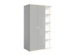 OTTO home Kleiderschrank »ELLEETE geräumiger Schrank mit Regalfächern und Kleiderstangen« Garderobe mit 3 Drehtüren und 5 offene Fächer,