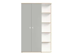 OTTO home Kleiderschrank »ELLEETE geräumiger Schrank mit Regalfächern und Kleiderstangen« Garderobe mit 3 Drehtüren und 5 offene Fächer,